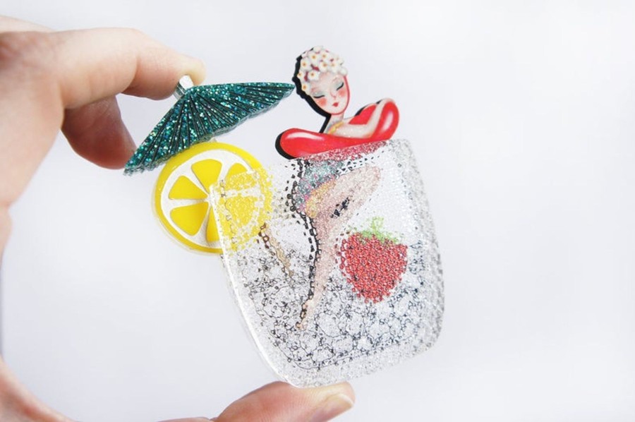 Jewellery Laliblue | Laliblue Pin Up Cocktail Brooch