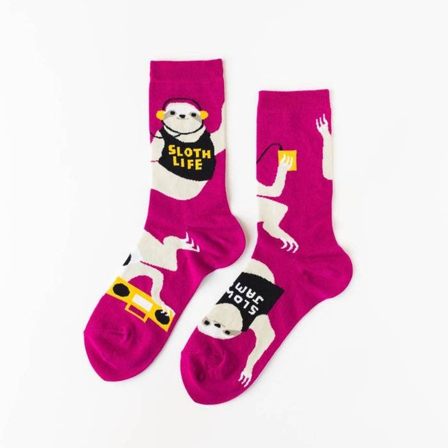 Homestyle Yellow Owl Workshop | Yellow Owl Workshop Women'S-Sloth Life Crew Socks